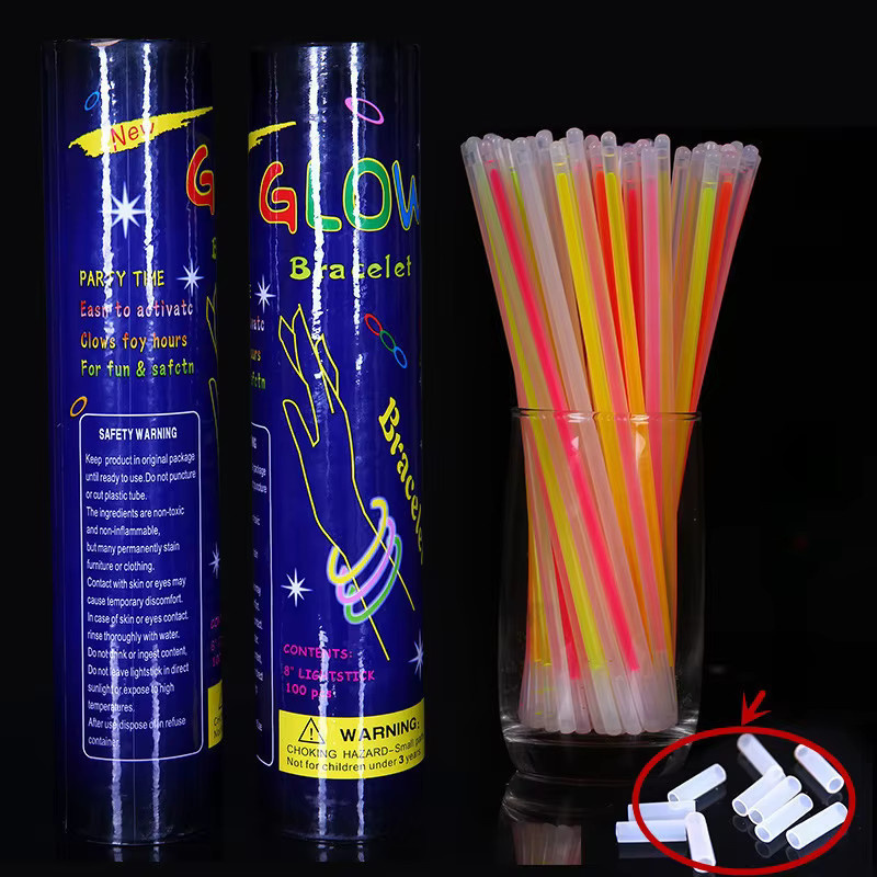 MYGVN Leuchtstäbe, 100 Stück, 20 cm, Fluoreszierende Requisite - Bild 3