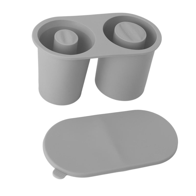 CosyHome Silikon Eiswürfelform für 30oz und 40oz Becher in Schwarz mit Hohlzylinder-Design und Auslaufschutz - Bild 4