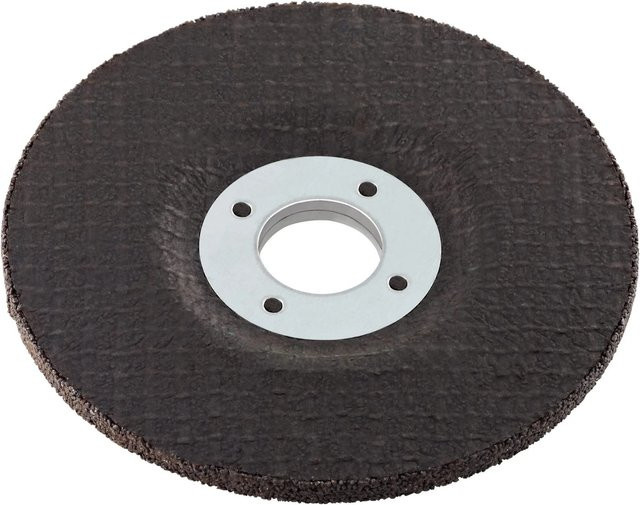 LUX-TOOLS Gewebeschruppscheibe gekröpft für Stein, Durchmesser: 125 mm, Schwarz - Bild 1