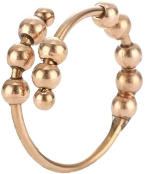 YULIN Perlenring, Edelstahl, beige, Damen - Bild 1