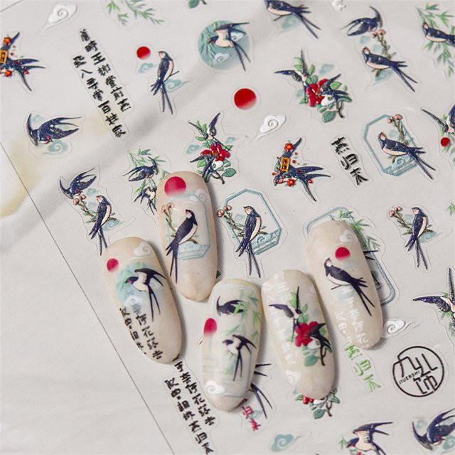 NAILFYOU Nail Art Aufkleber, Japanische Karikatur Tiere, Unisex - Bild 1