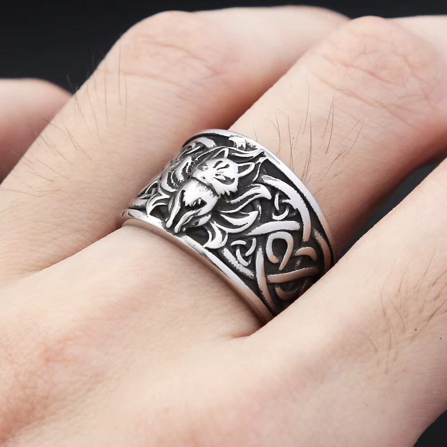 NORTHMAN Ring, Fuchs, Edelstahl, Unisex - Bild 2