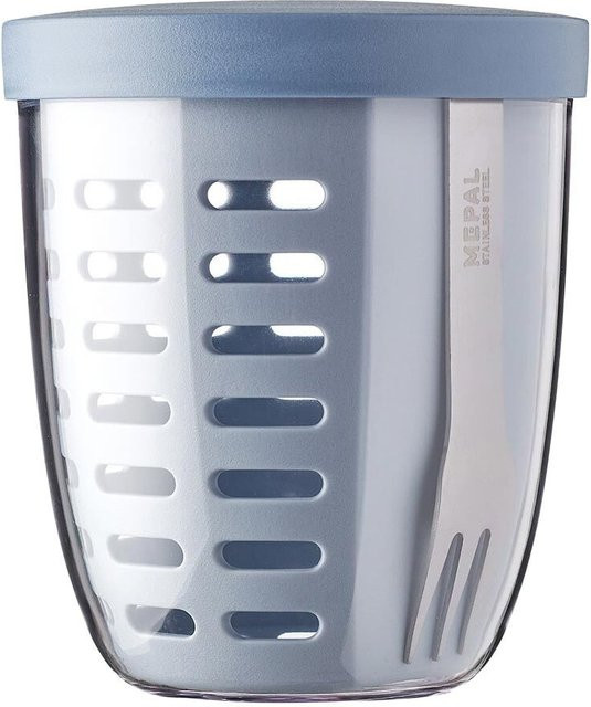 Mepal Fruitpot Ellipse Obstbehälter aus Kunststoff, Blau, 600 ml - Bild 1