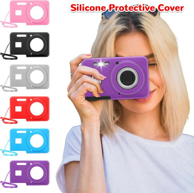 Weiche Silikon-Schutzhülle für KODAK PIXPRO FZ55 in Lila - Bild 1
