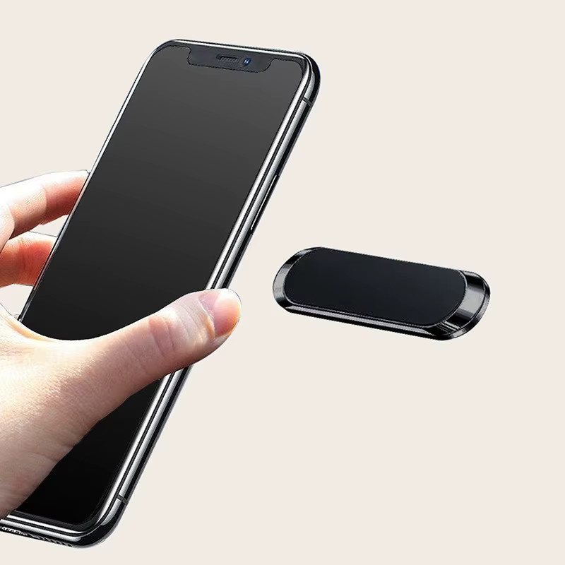 Magnetischer Autotelefonhalter in Mini-Streifenform mit Nano-Kleber, Schwarz - Bild 2