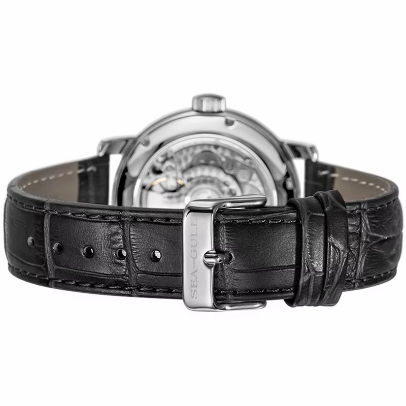Seagull Armbanduhr, Automatik, Edelstahl, Silber, Herren - Bild 6