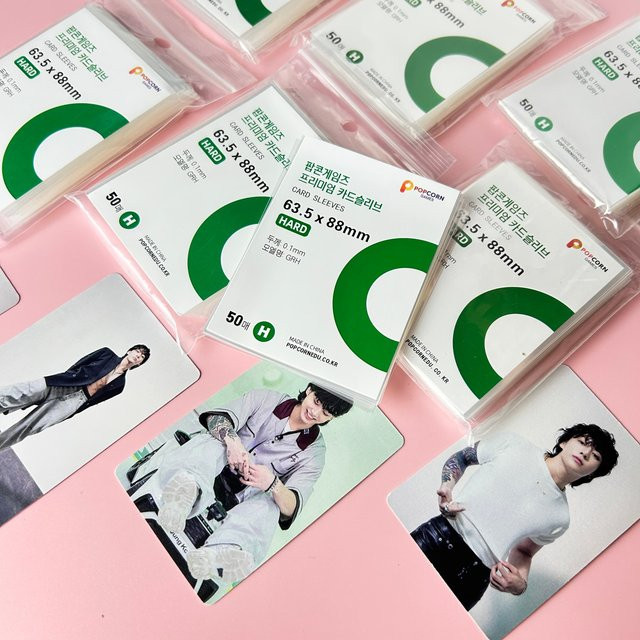 50 Stück Korea HD Clear Card Sleeves transparente säurefreie Folienhüllen für Kpop Idol und Spielkarten - Bild 1