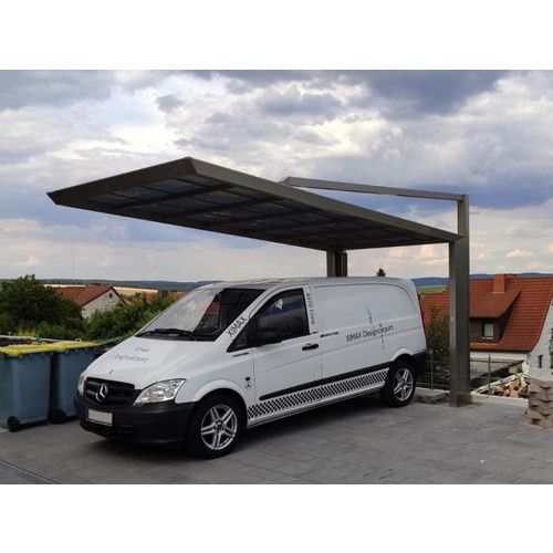 Ximax Einzelcarport MyPort Next Typ 60 in Stahl-Look, B/T: 263 x 514,5 cm, silberfarben - Bild 2