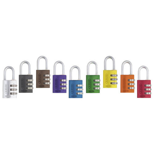 ABUS Zahlenschloss aus Messing in Bunt, B/T/H: 3,0 x 1,55 x 0,65 cm - Bild 3