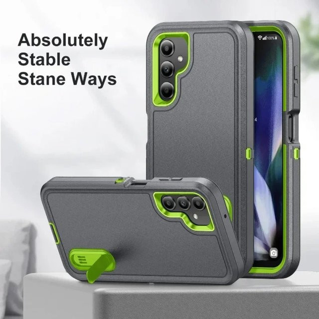 OTT Armor Defender Case Schutzhülle für Samsung Galaxy A17 A07 A56 A36 A26 A16 A06 A15 A54 5G in Rot und Grau - Bild 1