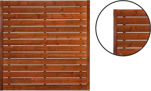 Zaunelement Rodos DIY von Andrewex aus Massivholz in Braun, B/H: 180 x 180 cm - Bild 1