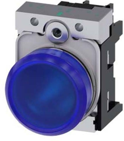 Siemens Leuchtmelder 3SU1156-6AA50-1AA0 in Blau aus Metall - Bild 1
