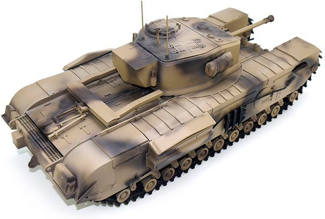 Tongde Churchill Mk.VII Militär Infrarot Kampfpanzer, 1:16, Metallketten, ferngesteuert - Bild 1