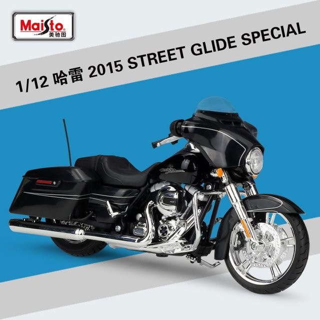 Maisto Harley Flhtk Electra Glide Ultra Limited, Motorradmodell, 1:12, Metall und Kunststoff, Schwarz - Bild 1