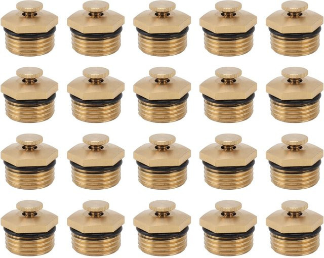 20 Stück verstellbare Messing-Sprühdüsen von TOMTOP JMS in Gold, 1/2 Zoll Zerstäuberdüsen zur Staubentfernung und Kühlung für den Rasen - Bild 1