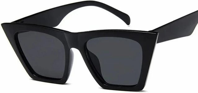 Yiran bag Sonnenbrille Cat Eye, Kunststoff, Vollrand, Schwarz, Damen - Bild 1