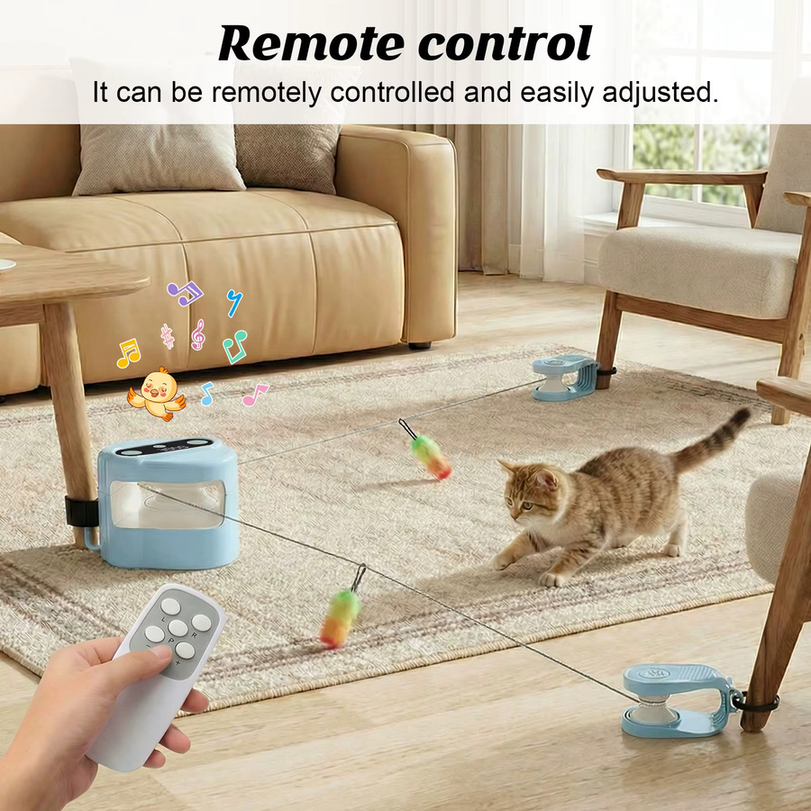 ELEOPTION Katzenrennspielzeug, ferngesteuert, interaktives Katzenspielzeug - Bild 3