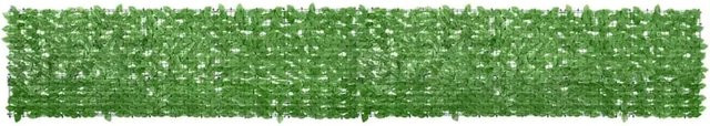 vidaXL Balkon-Sichtschutz mit grünen Blättern, künstliche Hecke, Grün, B: 500 cm, H: 75 cm - Bild 1