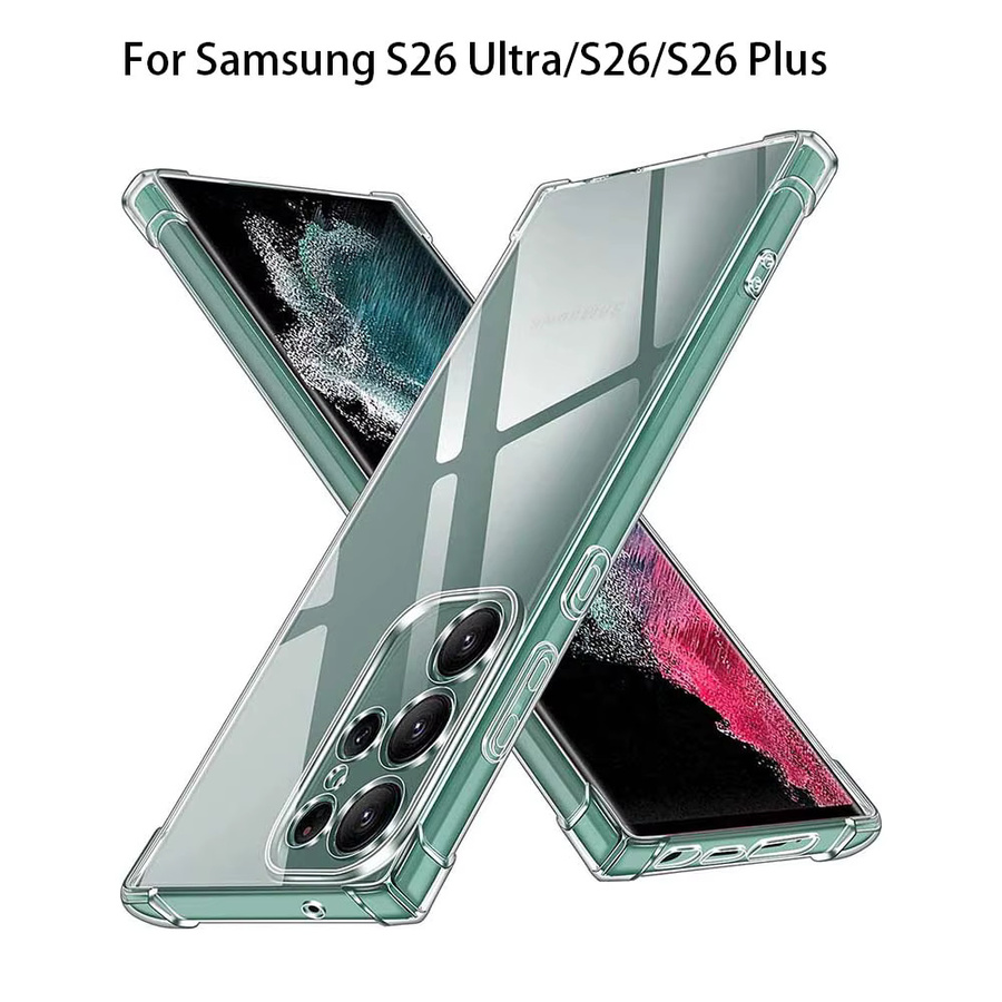 Luxuriöse und stoßfeste TPU Soft Case Kameraschutz-Hülle für Samsung Galaxy S26 Ultra und S26 Plus in Transparent - Bild 2