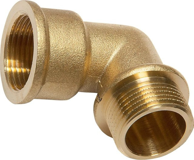 LUX-TOOLS Gewinde-Winkel aus Messing Rp 3/4 x R 3/4 - Bild 1