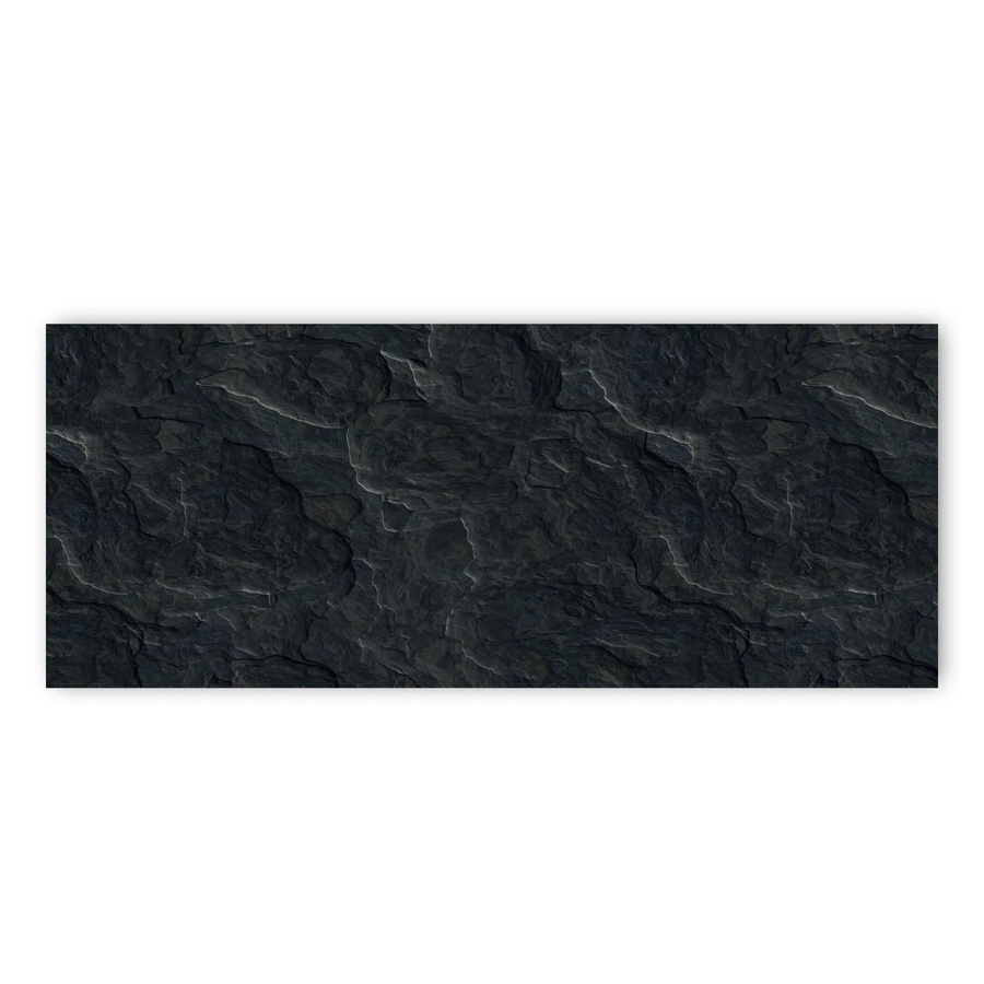 Walllux Küchenrückwand Schiefer Steinoptik aus Aluminium-Verbund, Grau/Anthrazit, B: 150 cm, H: 60 cm, Tiefe: 0,3 cm - Bild 2