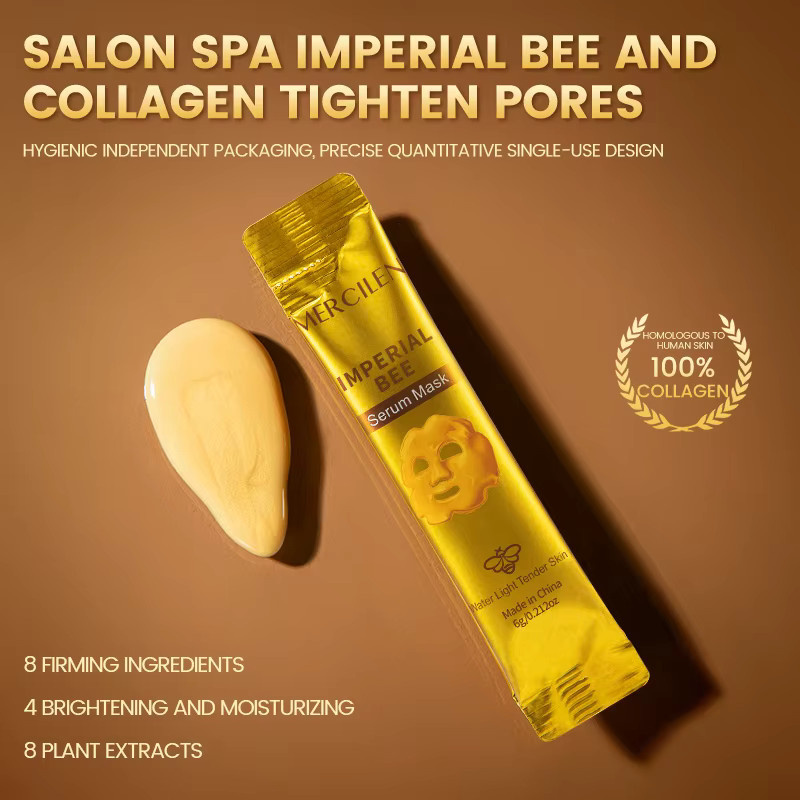 Mercilen Imperial Propolis Straffende Essenz-Maske, Retinol, Kollagen, Niacinamid, Hyaluronsäure - Bild 4