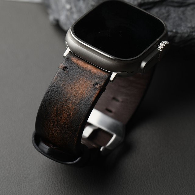 Raystray Uhrenarmband Leder, braun, Herren - Bild 1