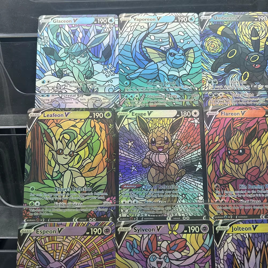 Keeppley Pokémon Art Evolution V Sammelkarten-Kollektion, 9-teiliges Set - Bild 2