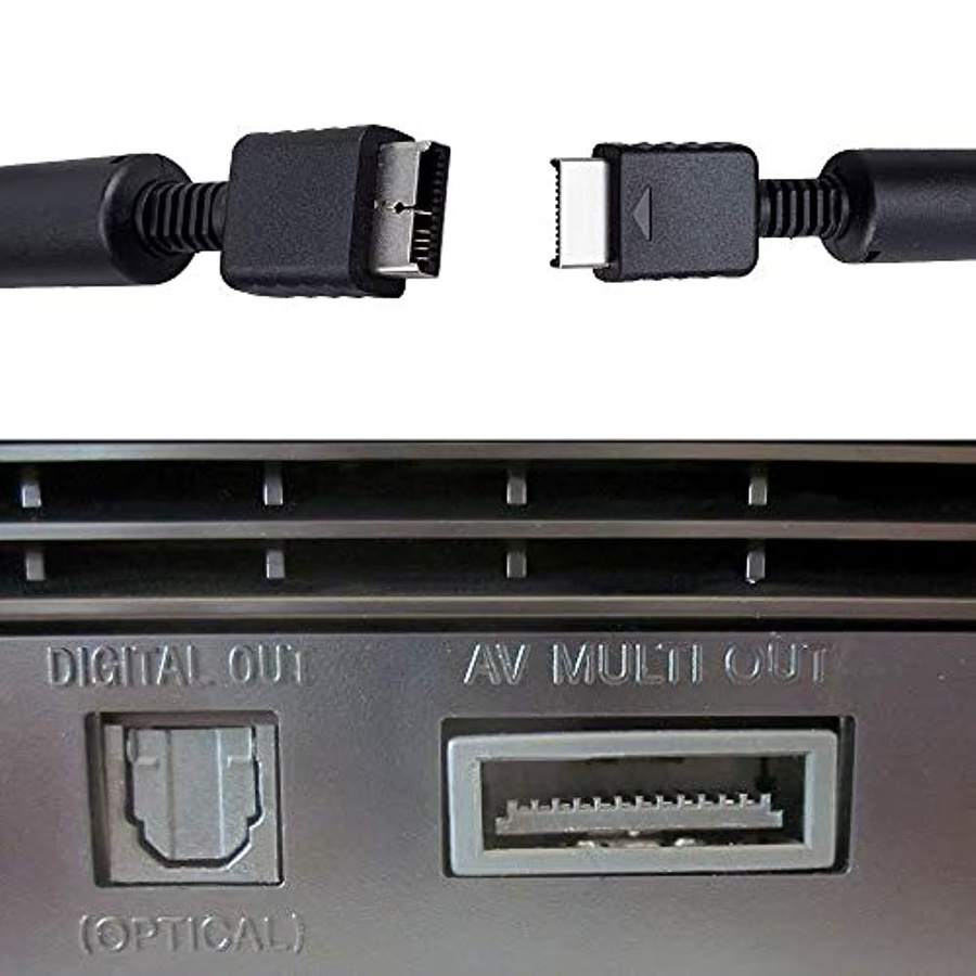 RGEEK AV zu RCA Composite-Verbindungskabel für Sony PlayStation 2 und PlayStation 3, Farbe: Braun, Länge: 1,8 m - Bild 3