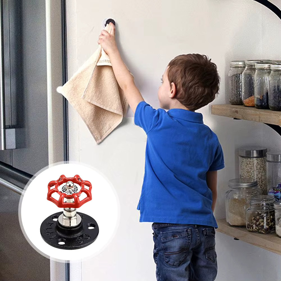 APWIKOGER Rustikaler Industrieller Rohr-Kleiderhaken Wandmontierter Handtuchhalter für Badezimmer und Zuhause - Bild 4