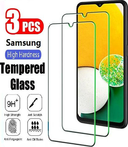 3er-Set Panzerglas Displayschutz für Samsung Galaxy F14 4G F06 F15 F16 F17 F23 F36 F42 F52 F54 F55 F56 5G in Transparent - Bild 1