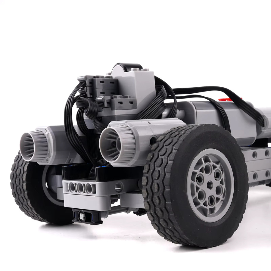 Wishiot Reifen und Räder Bausteine für technische Fahrzeugmodelle, Set mit 2/4/8 Stück, Durchmesser: 62,4 mm oder 75,1 mm, Breite: 20 mm oder 28 mm, DIY MOC Spielzeug Zubehör aus Kunststoff - Bild 3