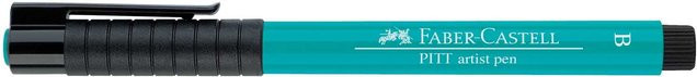 Faber Castell PITT artist pen brush Tintenzeichner in Kobaltgrün für Profis - Bild 1