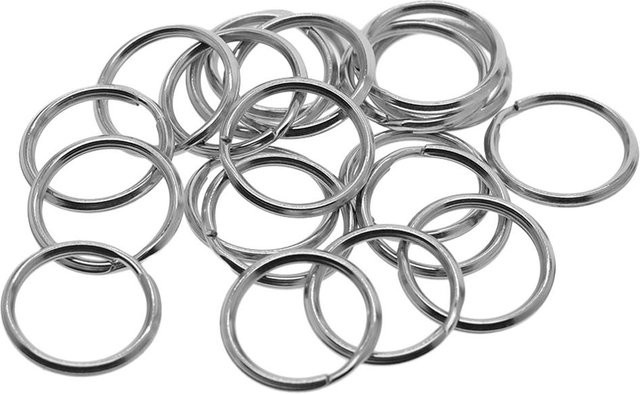 40 Stück geteilte Schlüsselringe aus 304 Edelstahl in Silber, Durchmesser: 20 mm von DIY Mall - Bild 1