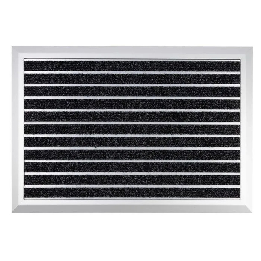 Karat Alu-Fußmatte Spectral aus Textilfaser-Rips in Anthrazit, Breite: 68 cm, Tiefe: 98 cm, Höhe: 15 cm - Bild 2