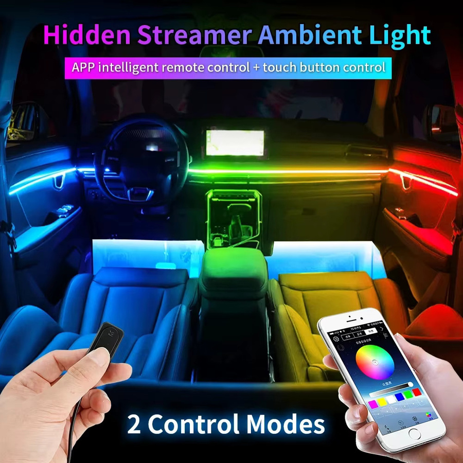 FILIPLI RGB LED Auto-Innenraumbeleuchtung mit 64 Farben und Symphonie-Atmosphärenlicht in Multicolour - Bild 3