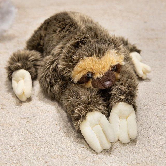 Binchi Fitness Plüschfaultier-Spielzeug, Wildtierpuppe, 30cm, ab 14 Jahre - Bild 1