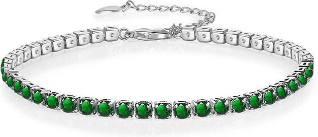 Tennisarmband 925 Silber, Moissanit, Zirkonia, Damen, Herren - Bild 1