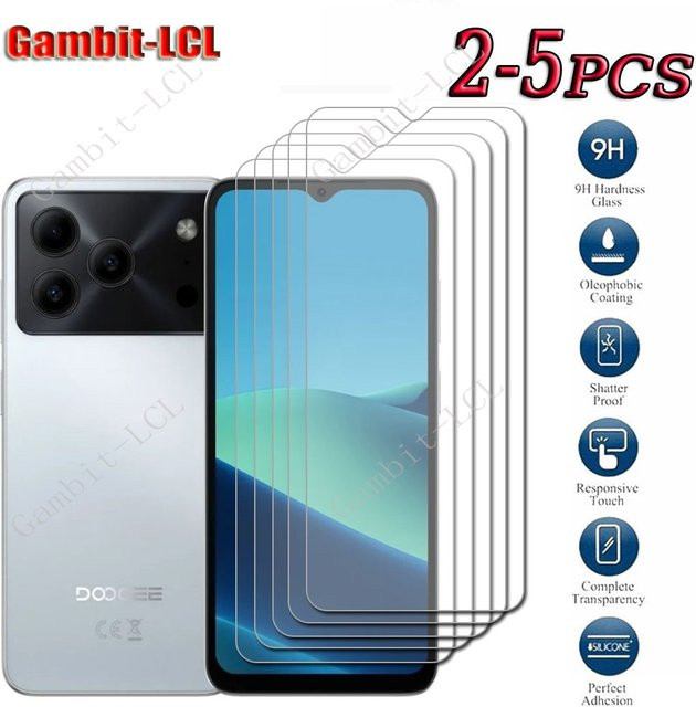 Doogee Note 56 Pro Plus 58 59 Pro Plus Schutzfolie aus gehärtetem Glas 9H HD transparent - Bild 1