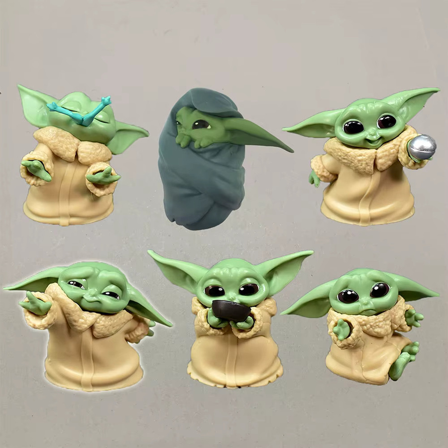 Bandai Star Wars Baby Yoda & Darth, Actionfiguren, 5-teiliges Set, PVC - Bild 2