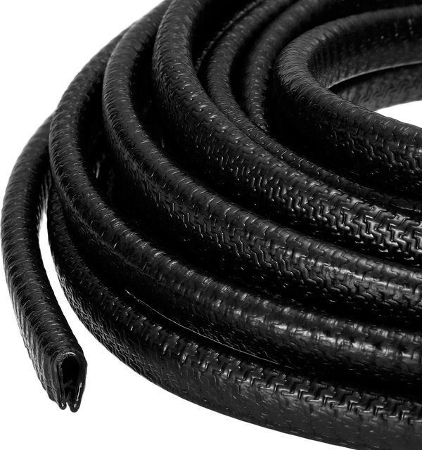 Uxcell Gummi-Kantenschutz U-Profil aus EPDM-Gummi in Schwarz für Autotüren, Blechklappen und Tischecken - Bild 1