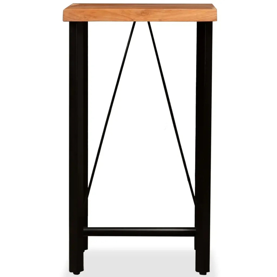 vidaXL Bartisch aus Akazien-Massivholz in Braun im Industrie-Stil, B/T/H: 60 x 60 x 107 cm - Bild 2