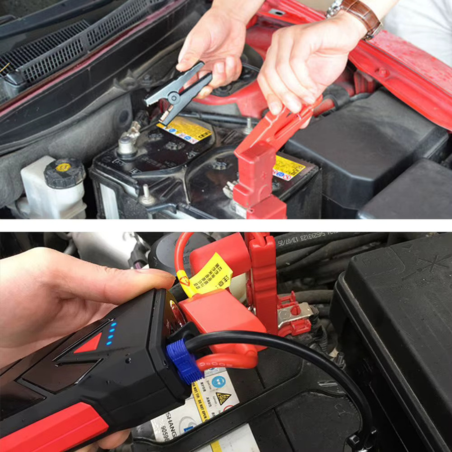 Universal Starthilfe Krokodilklemmen mit EC5-Stecker für 12V PKW in Braun - Bild 4
