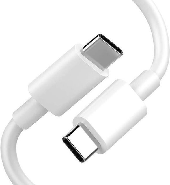 ACOCOBUY USB-C auf USB-C Kabel für Google Pixel 4a, 60W Schnellladung, Weiß - Bild 1
