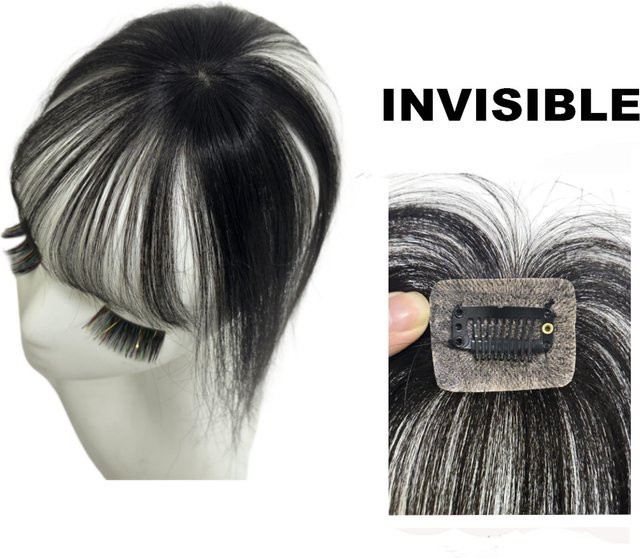 Anemone Haarfransen Clip Ins Pony, Brasilianisches Haar, Damen - Bild 1