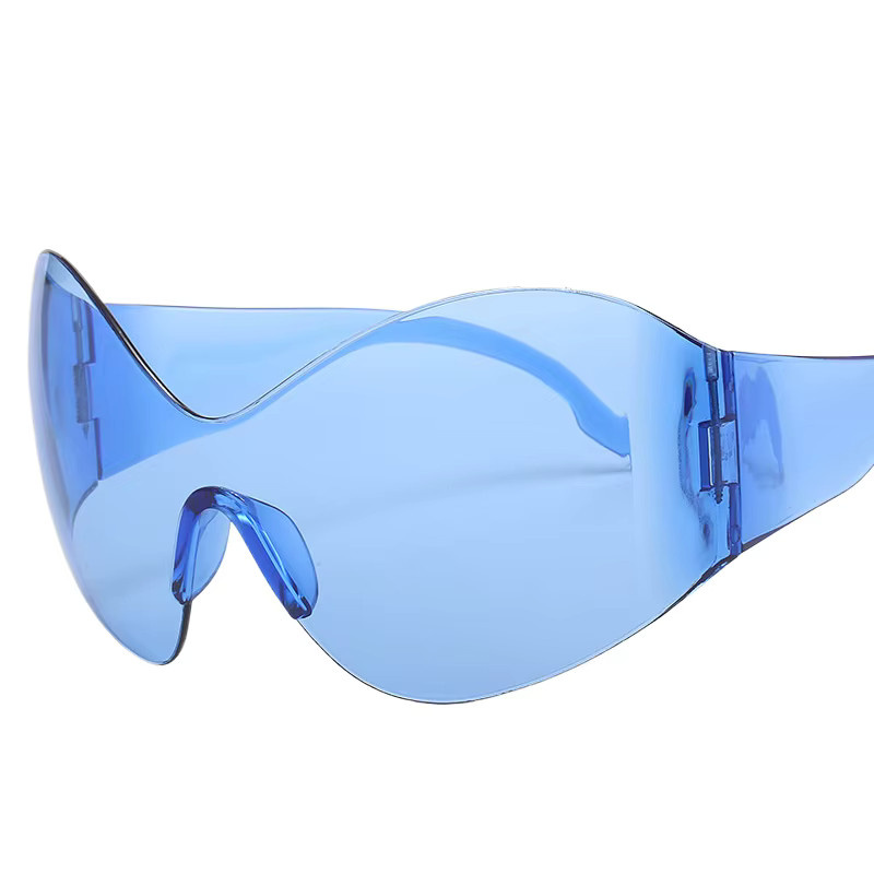 ANLUAN Sonnenbrille, randlos, blau, Kunststoff, Unisex - Bild 1