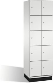 C+P Fächerschrank Cambio auf Sockel mit 10 Fächern, Farbe Lichtgrau, H x B x T: 195 x 60 x 52,5 cm - Bild 1