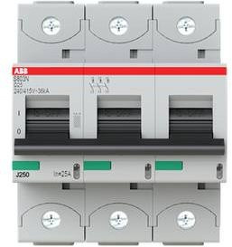 ABB S803N-D25 Leitungsschutzschalter 25A 400V grau - Bild 1