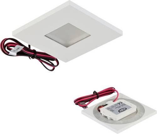 EVN LQ4601W LED-Wandeinbauleuchte in Weiß, quadratisch, IP44, 0,6W - Bild 1