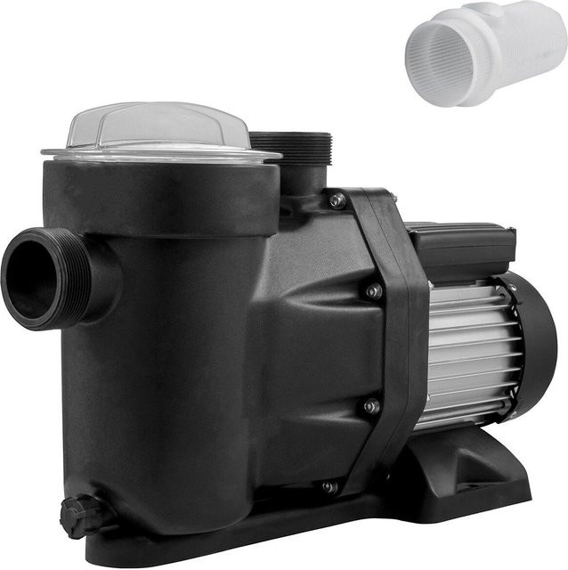 Buying Solutions MB Poolpumpe mit 750W und 19200 L/h für Einbau- und oberirdische Schwimmbecken, Schwarz - Bild 1
